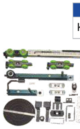 1 Fix + 2 Sliding Door With Latch / Lock