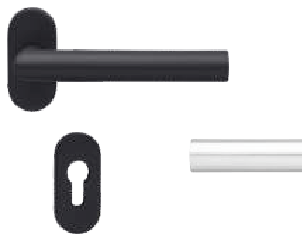Mortise Handle for Narrow Stile Doors