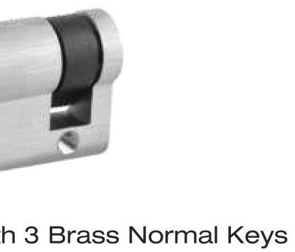 Half Cylinder With Brass Normal Keys