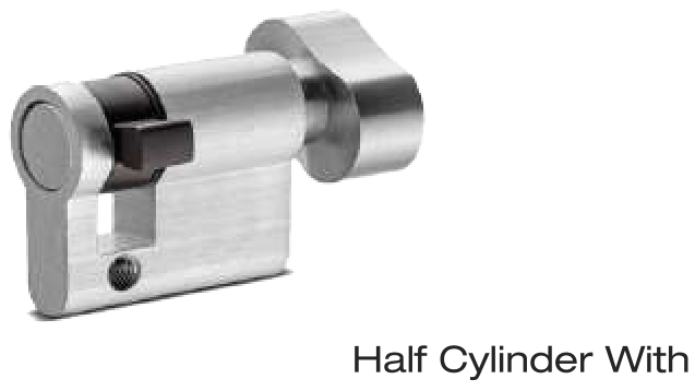 Half Cylinder With Knob