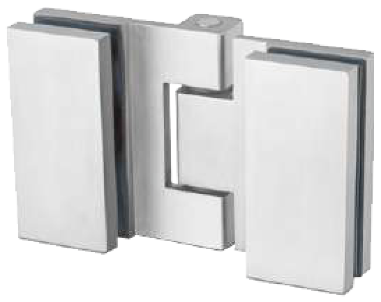 Glass to Glass Hinge 180° for 8-12 mm Glass
