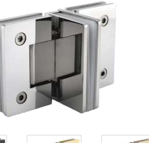 Double Action - 3 Way T Shower Hinges