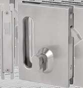 Wall To Glass Handle With Lock (Required Glass Cutout)