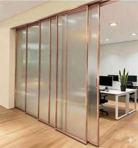 1 Fix + 2 Sliding Door With Latch / Lock